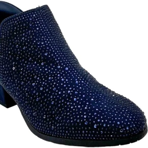 Kenneth Cole Reaction Sandra EZ-On Step-In Jeweled Bootie Size 9 Wide - Picture 2 of 3